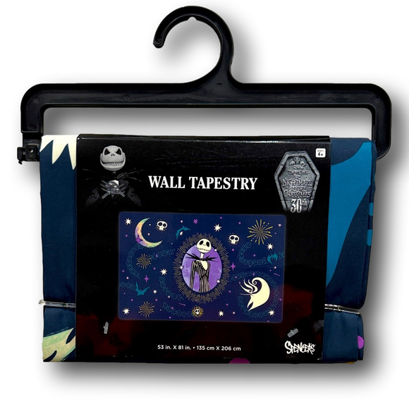 The Nightmare Before Christmas Spooky Stars Wall Tapestry Hanging Decor - NWT - Picture 2 of 3